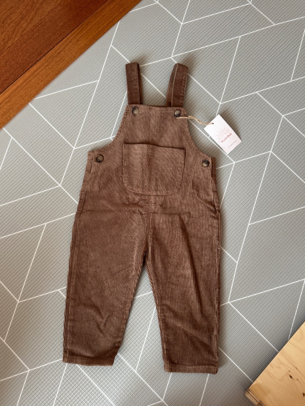 Corduroy overall for baby